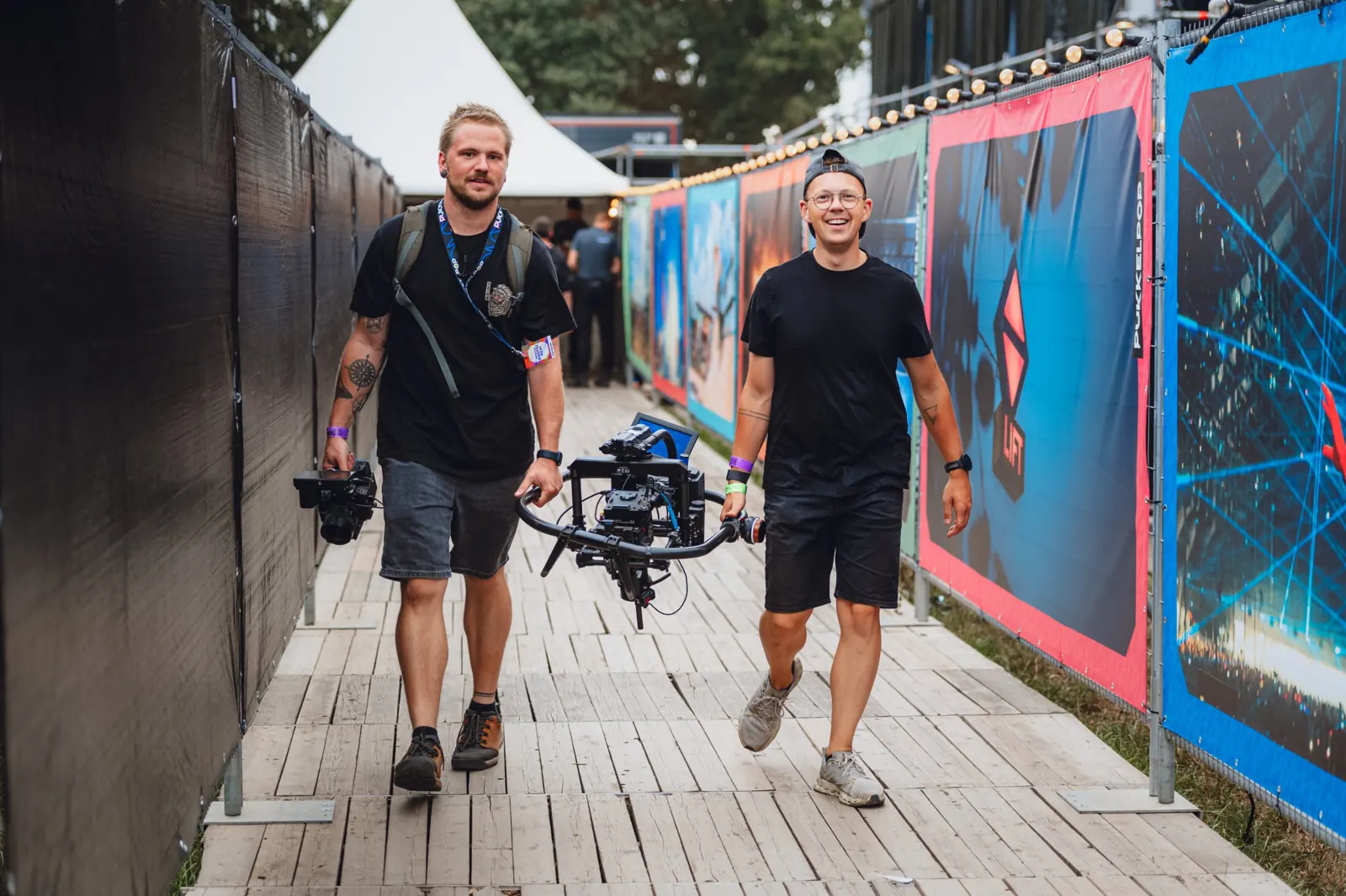 Onderweg over het festivalterrein van Pukkelpop